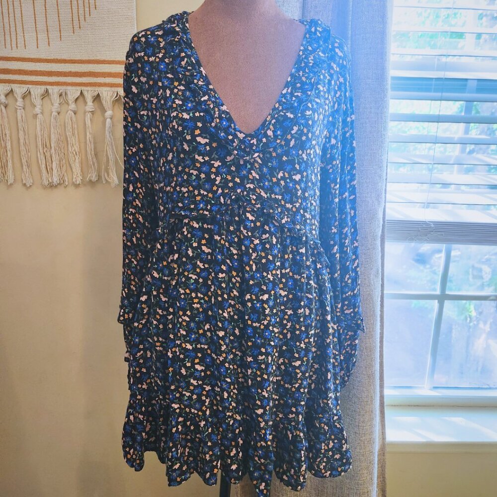 🔮 Zara Black Ditsy Floral Dress | Whimsigoth Collection Piece | Size S